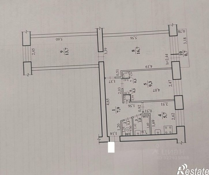 3-комн квартира ул Звездная, 8,  д. 8