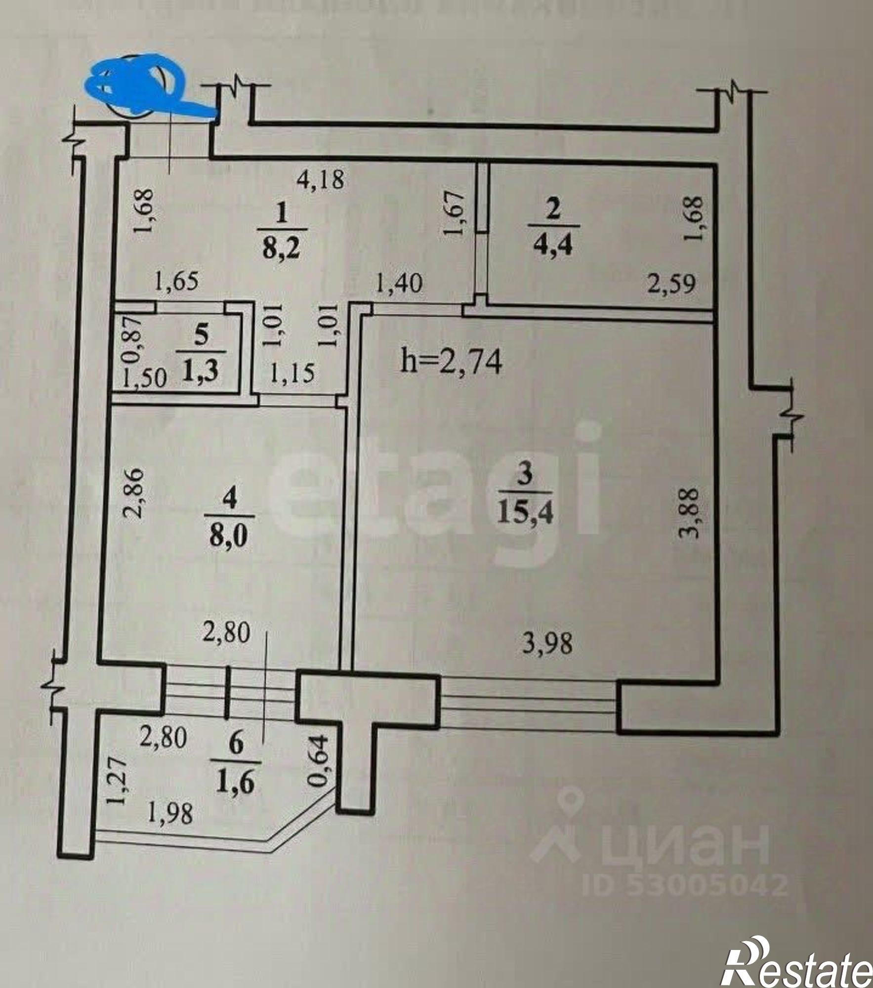 Купить квартиру за 7 600 000 рублей на ул Усуглинская, 16
