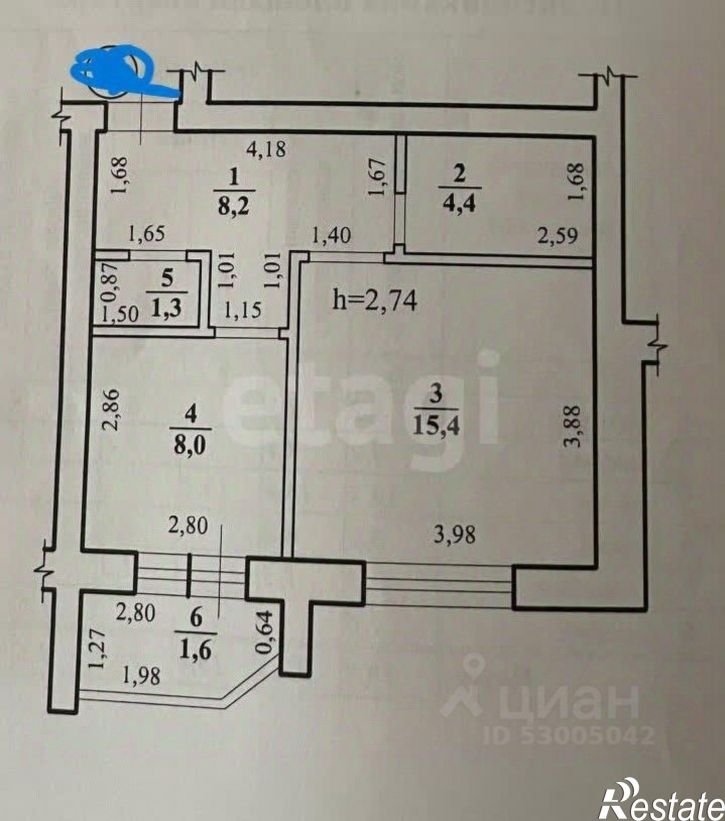1-комн квартира ул Усуглинская, 16,  д. 16