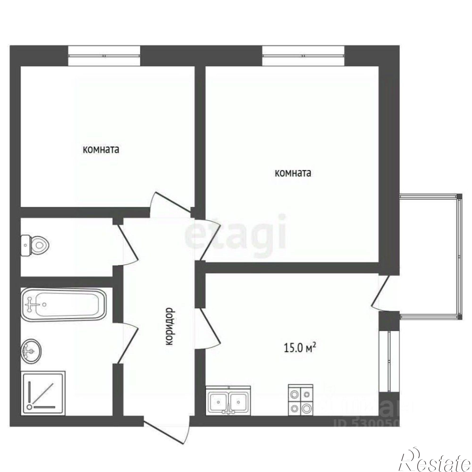 Купить квартиру за 12 180 000 рублей на ул Смоленская, 91