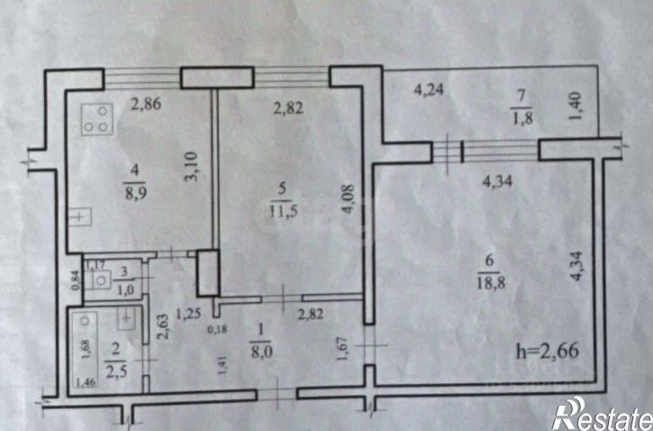 2-комн квартира городской округ Чита, Чита