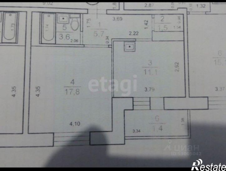 1-комн квартира ул Генерала Белика, 5,  д. 5