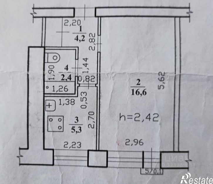 1-комн квартира ул Текстильщиков, 2,  д. 2