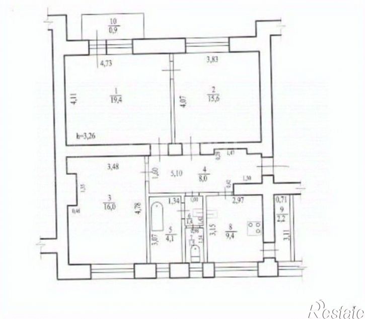 3-комн квартира Чита г., Центральный
