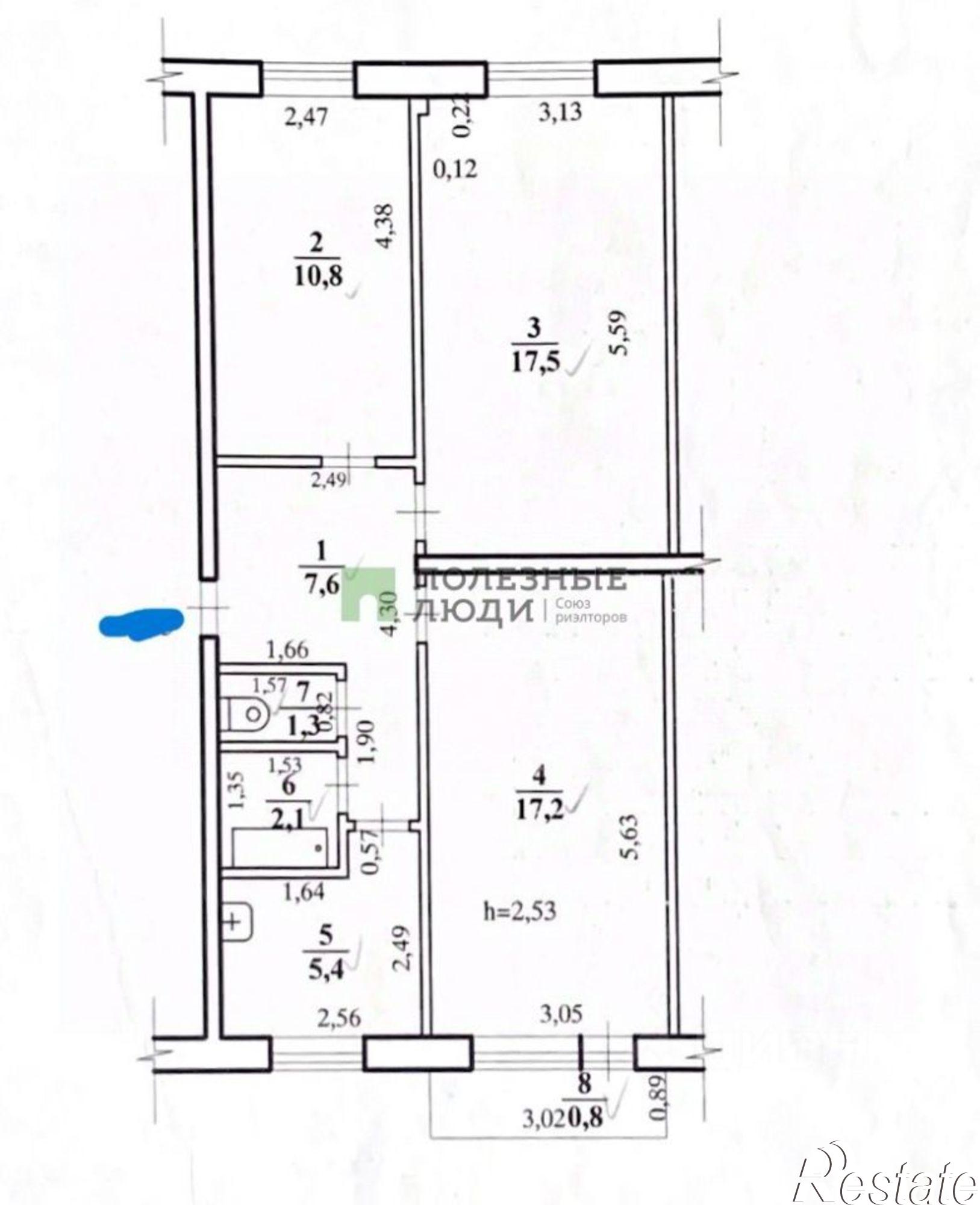 Купить квартиру за 5 600 000 рублей на Чита г., Черновский, 5-й мкр., д.45
