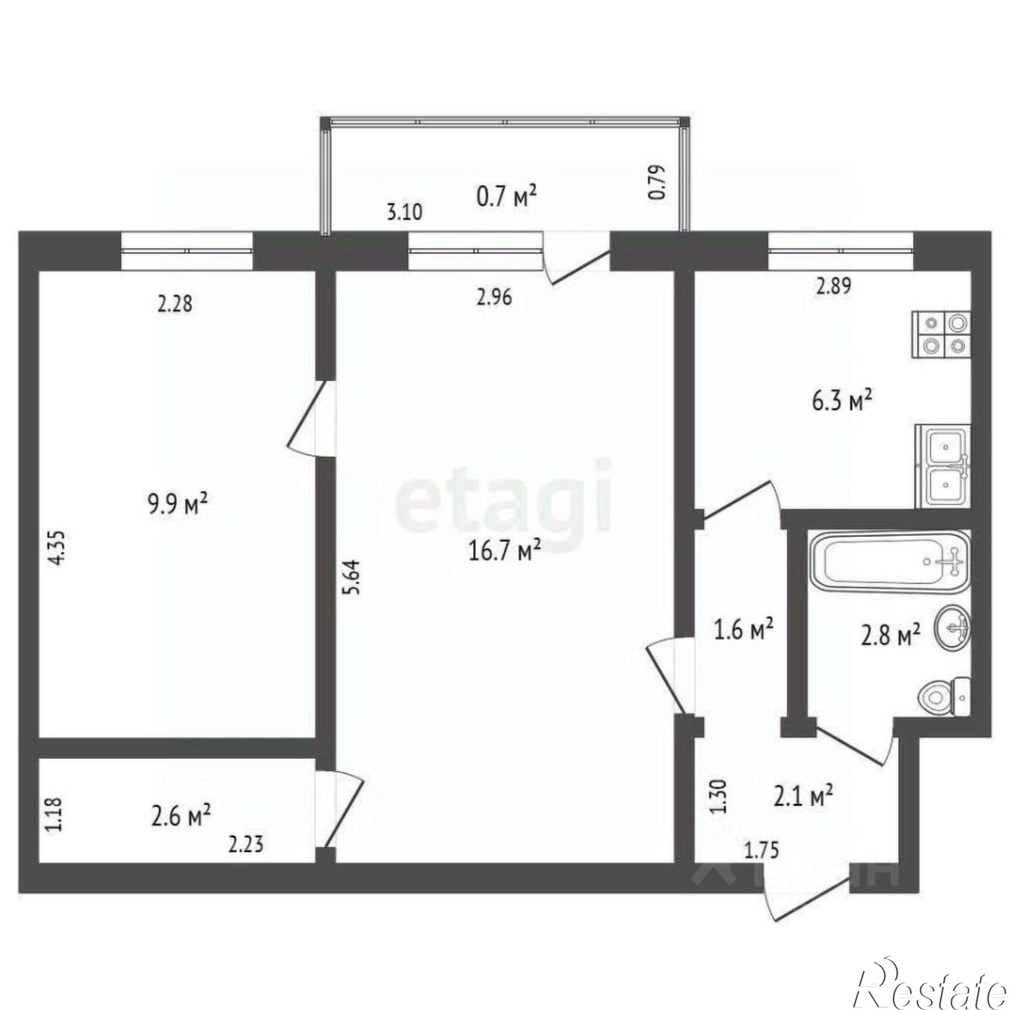 Купить квартиру за 6 600 000 рублей на ул Кастринская, 3а