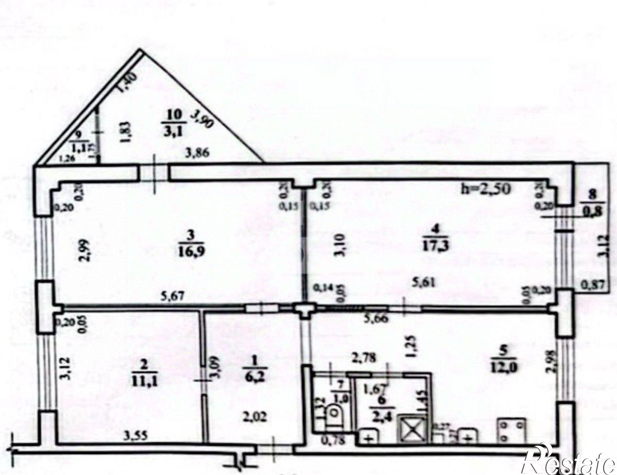 Купить квартиру за 9 995 000 рублей на Чита г., Центральный, Северный мкр.