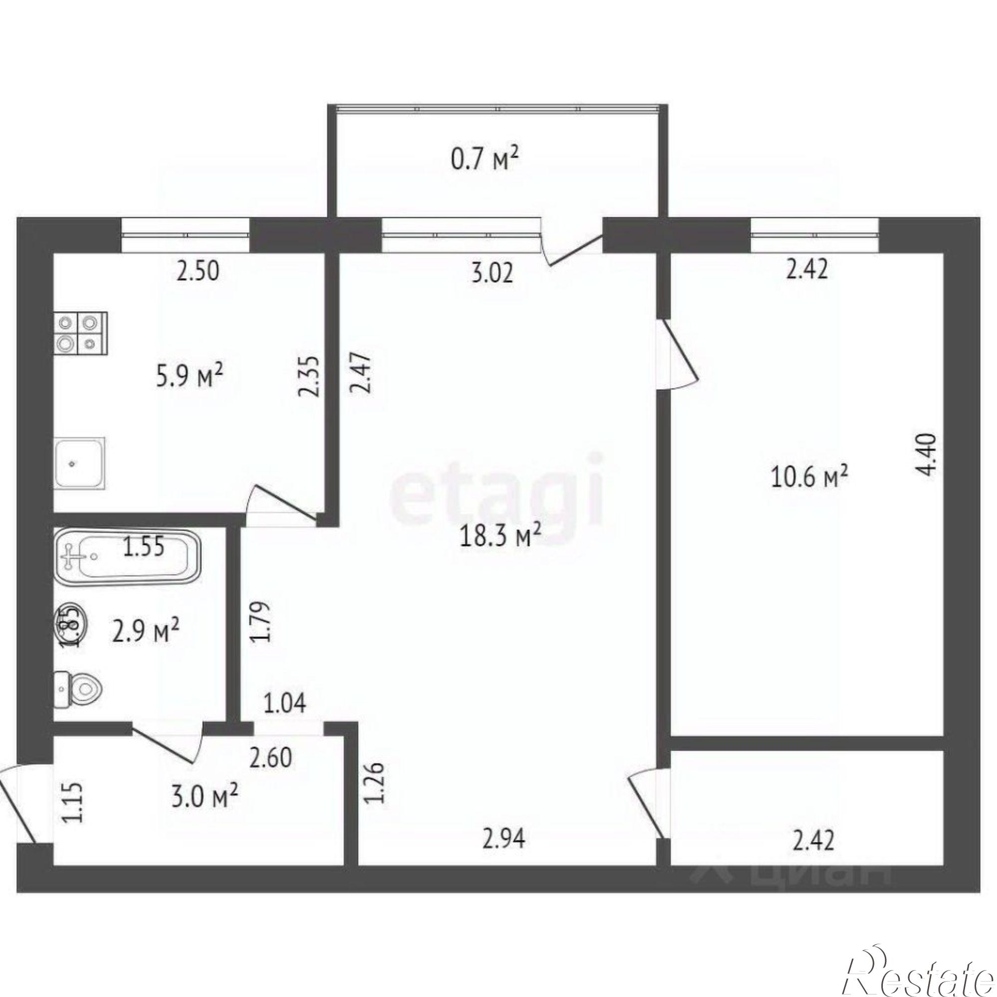 Купить квартиру за 4 100 000 рублей на городской округ Чита, Чита