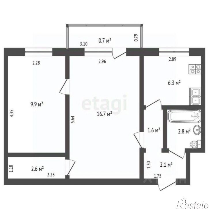 2-комн квартира ул Кастринская, 3а,  д. 3а