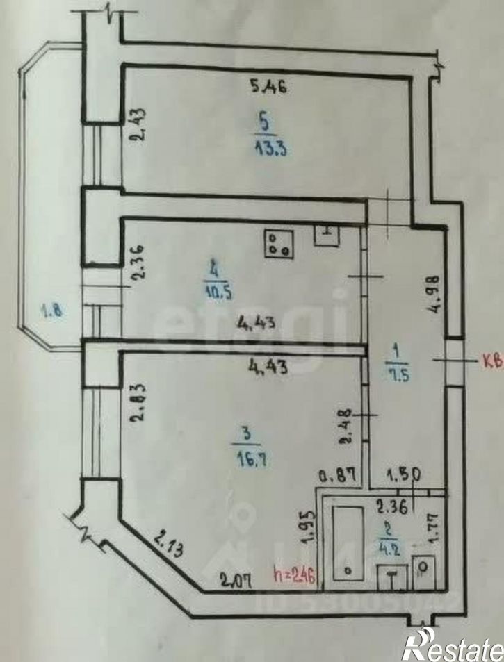 2-комн квартира ул Бабушкина, 32б,  д. 32б