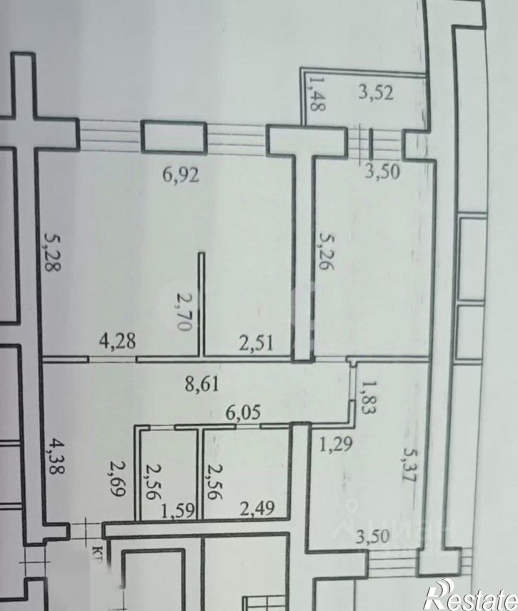 3-комн квартира Красноармейская улица, 54,  д. 54