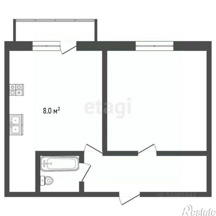 1-комн квартира городской округ Чита