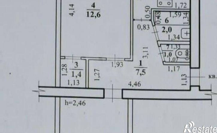 2-комн квартира Чита, улица Строителей, 84