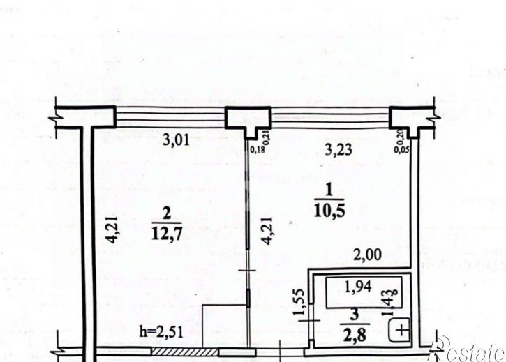 1-комн квартира Чита г., Центральный, Матвеева ул.