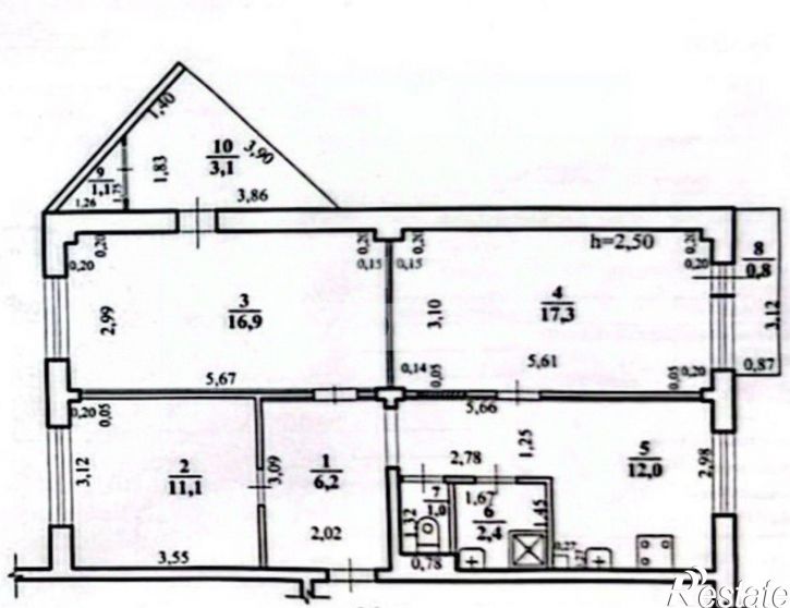 3-комн квартира Чита г., Центральный, Северный мкр.