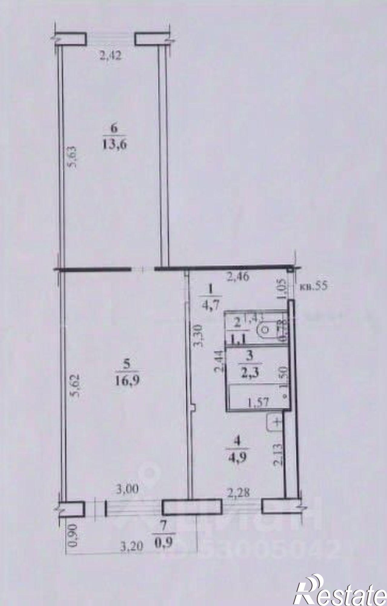 Купить квартиру за 3 900 000 рублей на Красноармейская улица, 82