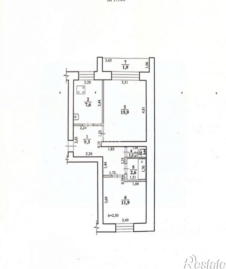 2-комн квартира Чита г., Черновский