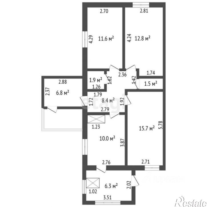 2-комн квартира городской округ Чита, Чита