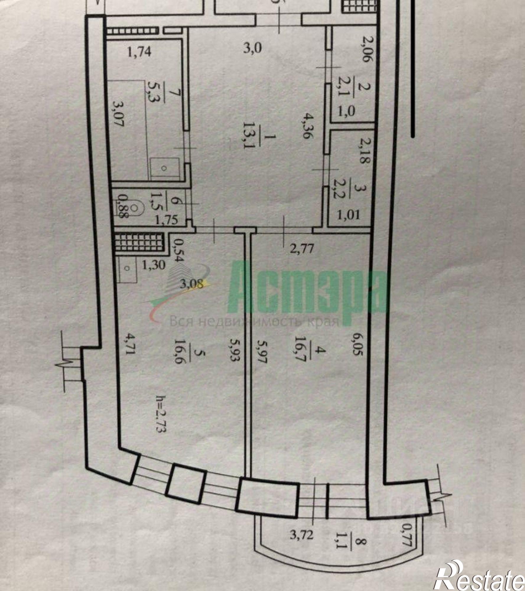Купить квартиру за 9 000 000 рублей на Чита, 22