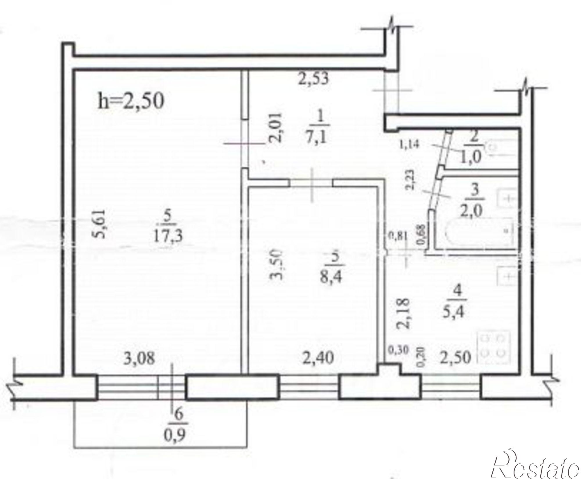 Купить квартиру за 5 720 000 рублей на Чита г., Центральный, Северный мкр.