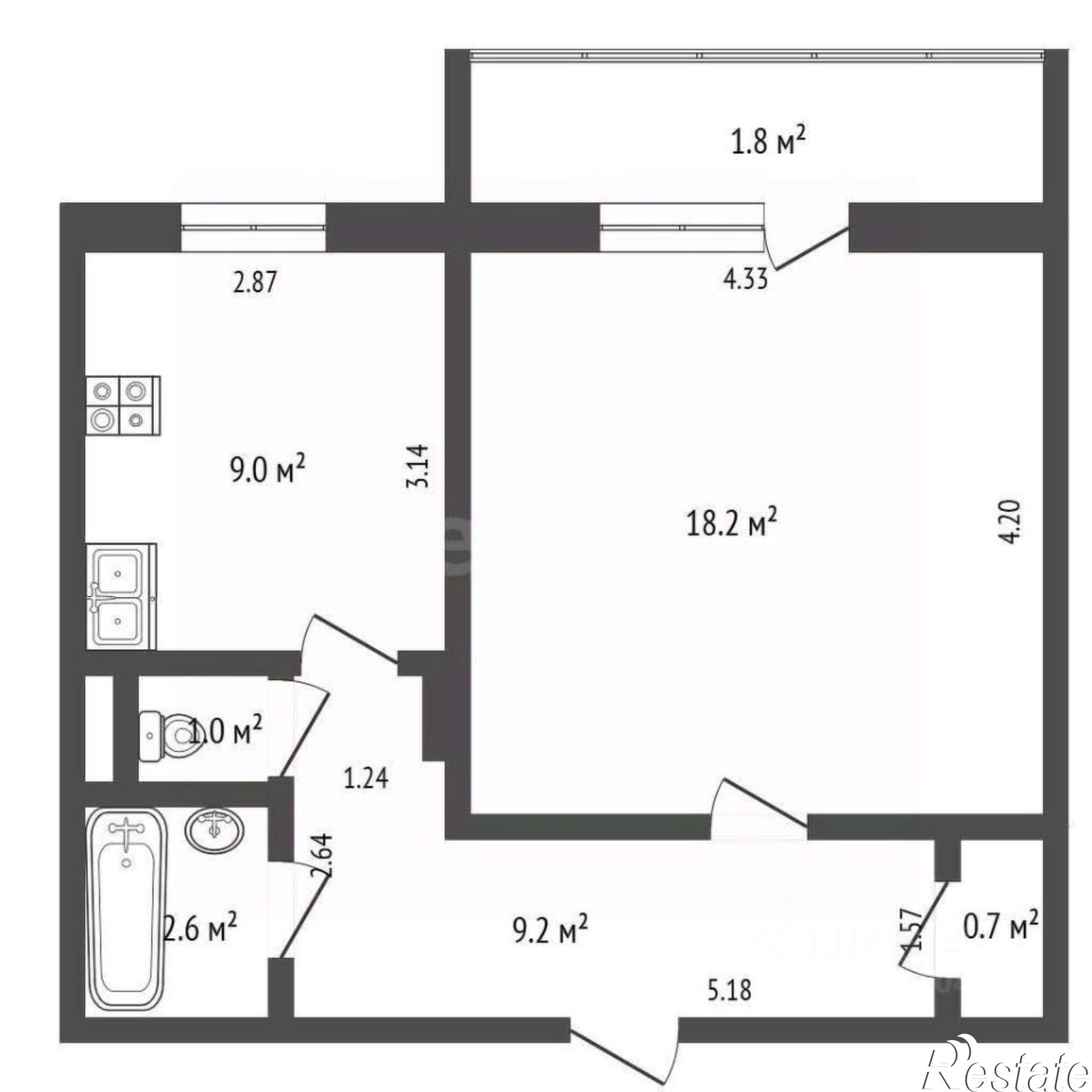 Купить квартиру за 4 870 000 рублей на ул Весенняя, 34