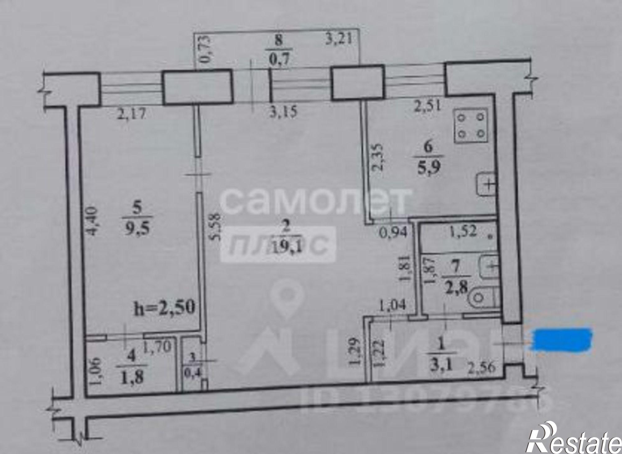 Купить квартиру за 5 500 000 рублей на ул Нагорная, 85а