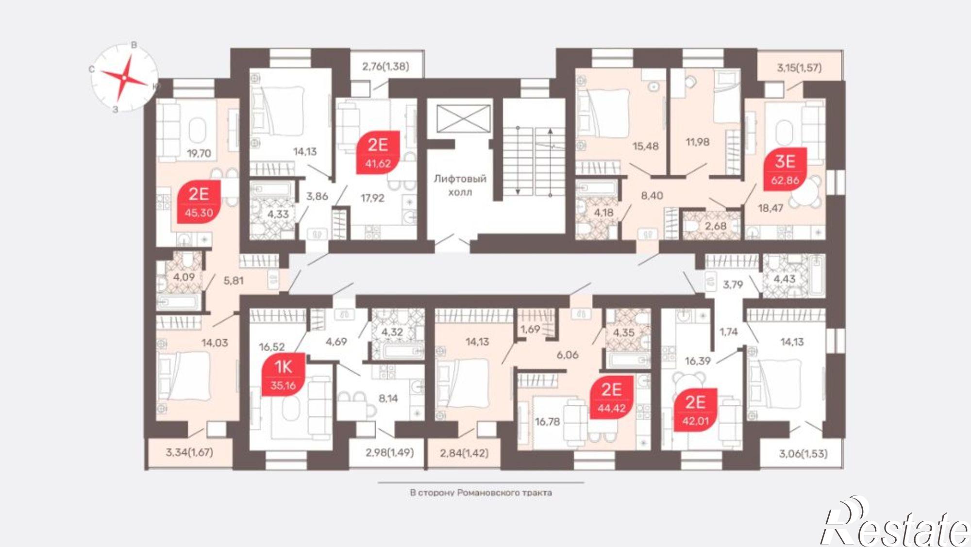 Купить квартиру за 7 582 000 рублей на Чита, микрорайон Романовский, 32