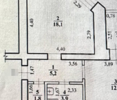 1-комн, 44кв м, этаж 5/9 улица Подгорбунского, 37