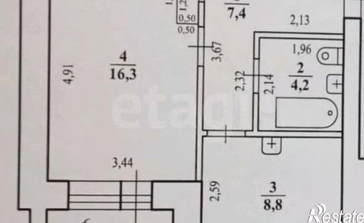 1-комн квартира ул Усуглинская, 8,  д. 8