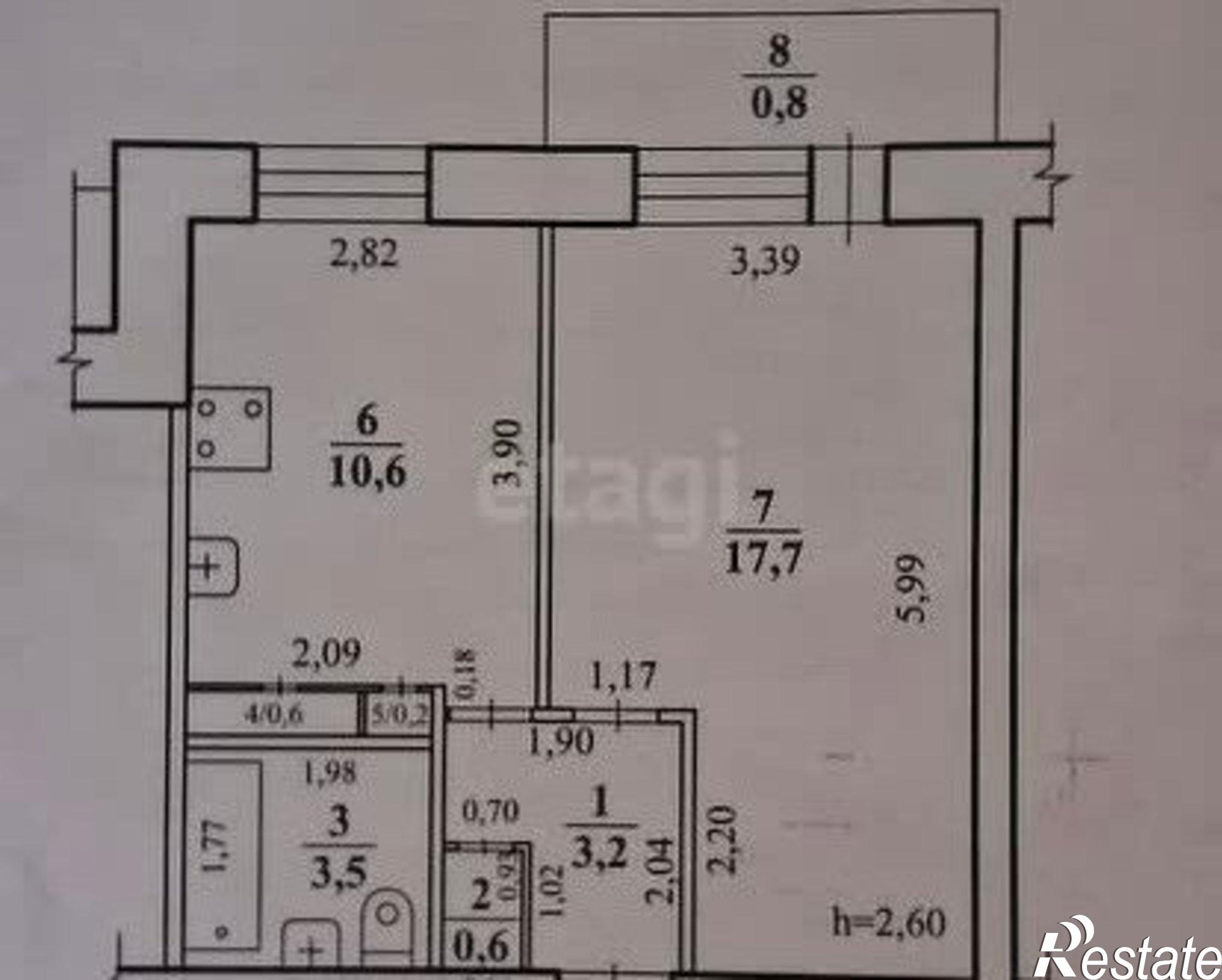 Купить квартиру за 4 600 000 рублей на Чита, микрорайон Геофизический, 6