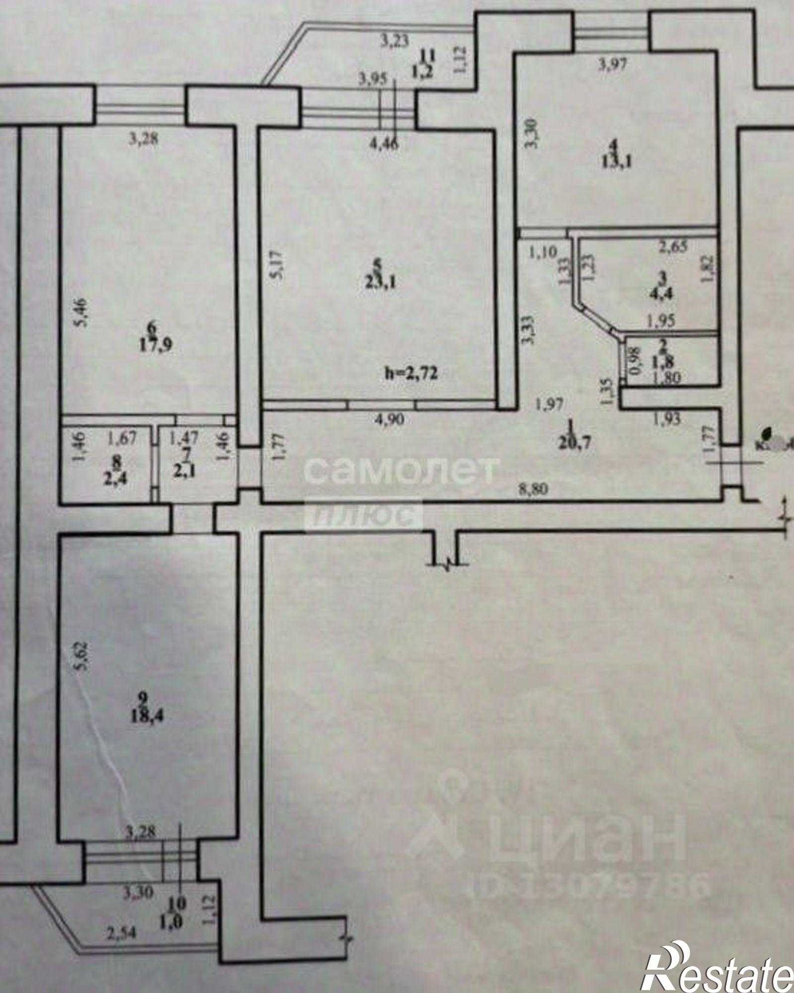 Купить квартиру за 13 300 000 рублей на ул Суглинная, 2 А