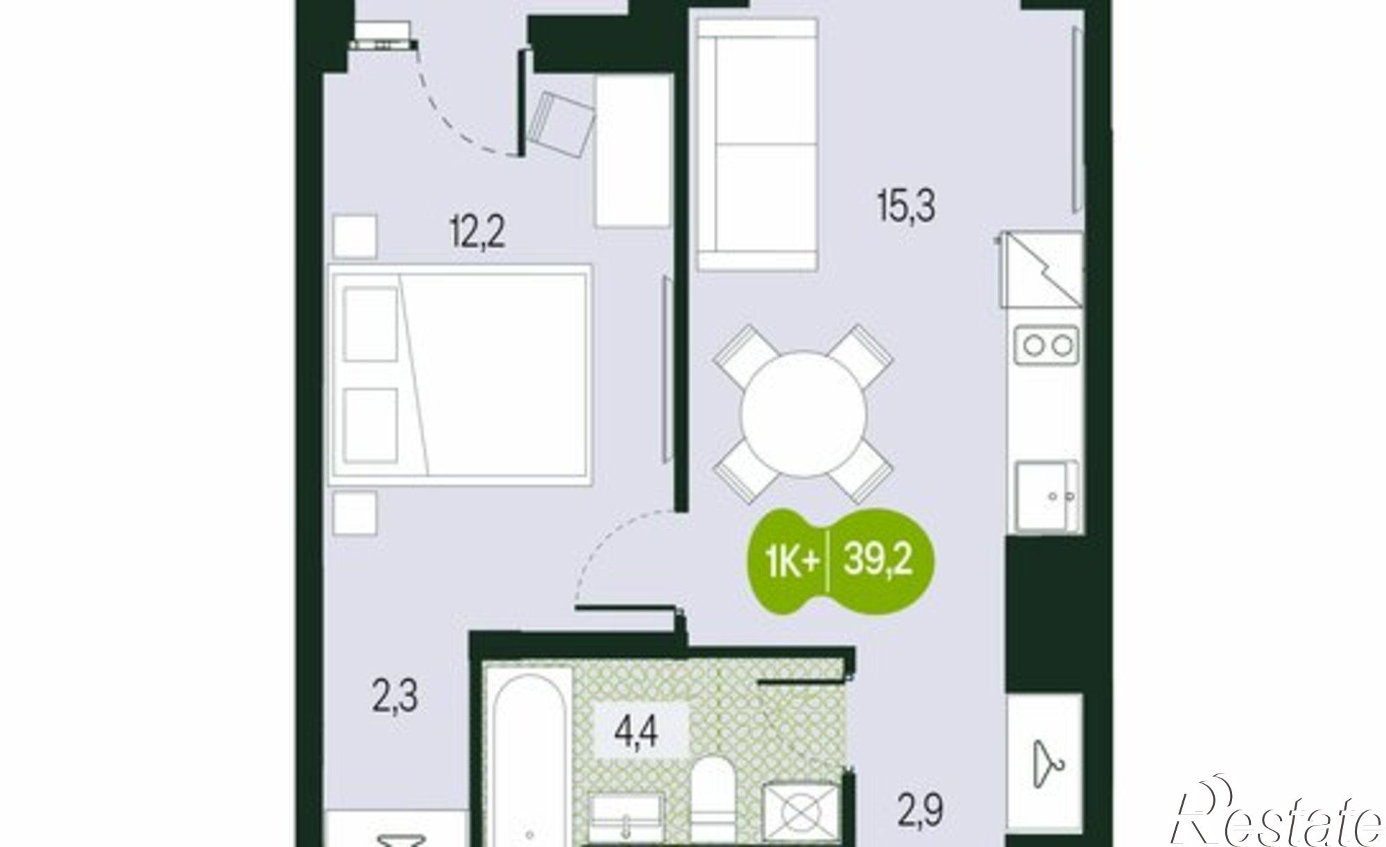 Купить квартиру за 7 711 030 рублей на Чита, микрорайон Каштакский, 1