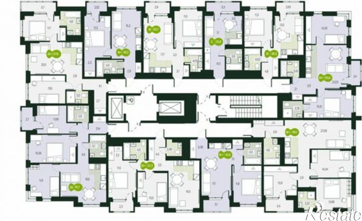 2-комн квартира в новом доме Чита, микрорайон Каштакский, 1