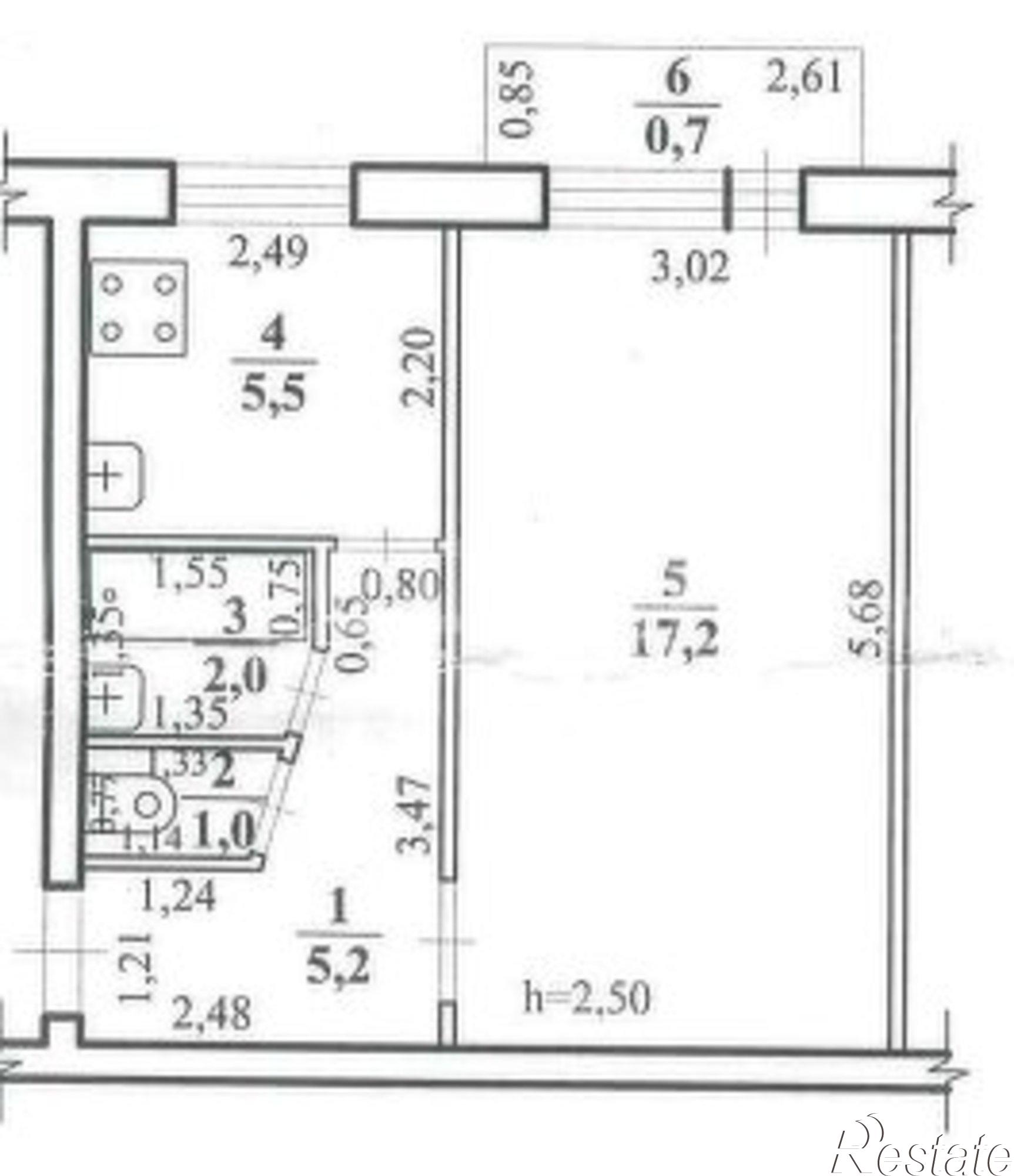 Купить квартиру за 2 700 000 рублей на улица Гагарина, 9