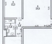 3-комн, 72кв м, этаж 4/5 улица Красной Звезды, 26
