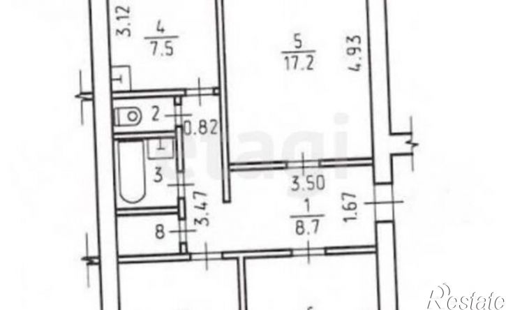 3-комн квартира Чита, микрорайон Северный, 58