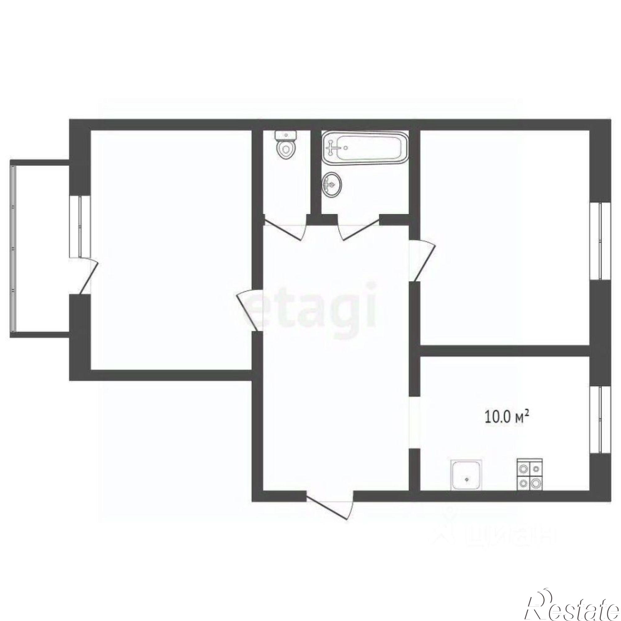 Купить квартиру за 6 900 000 рублей на городской округ Чита, Чита