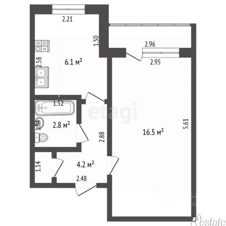 1-комн квартира городской округ Чита, Чита