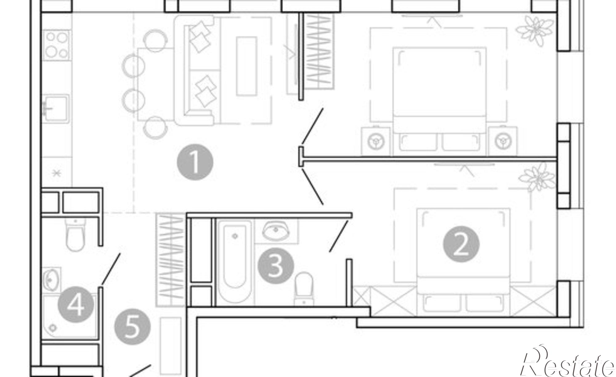 Купить квартиру за 5 242 910 рублей на Чита, 1-я Коллективная улица, 6 СТР
