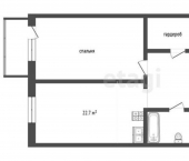 2-комн, 56кв м, этаж 2/16 улица Шилова, 43