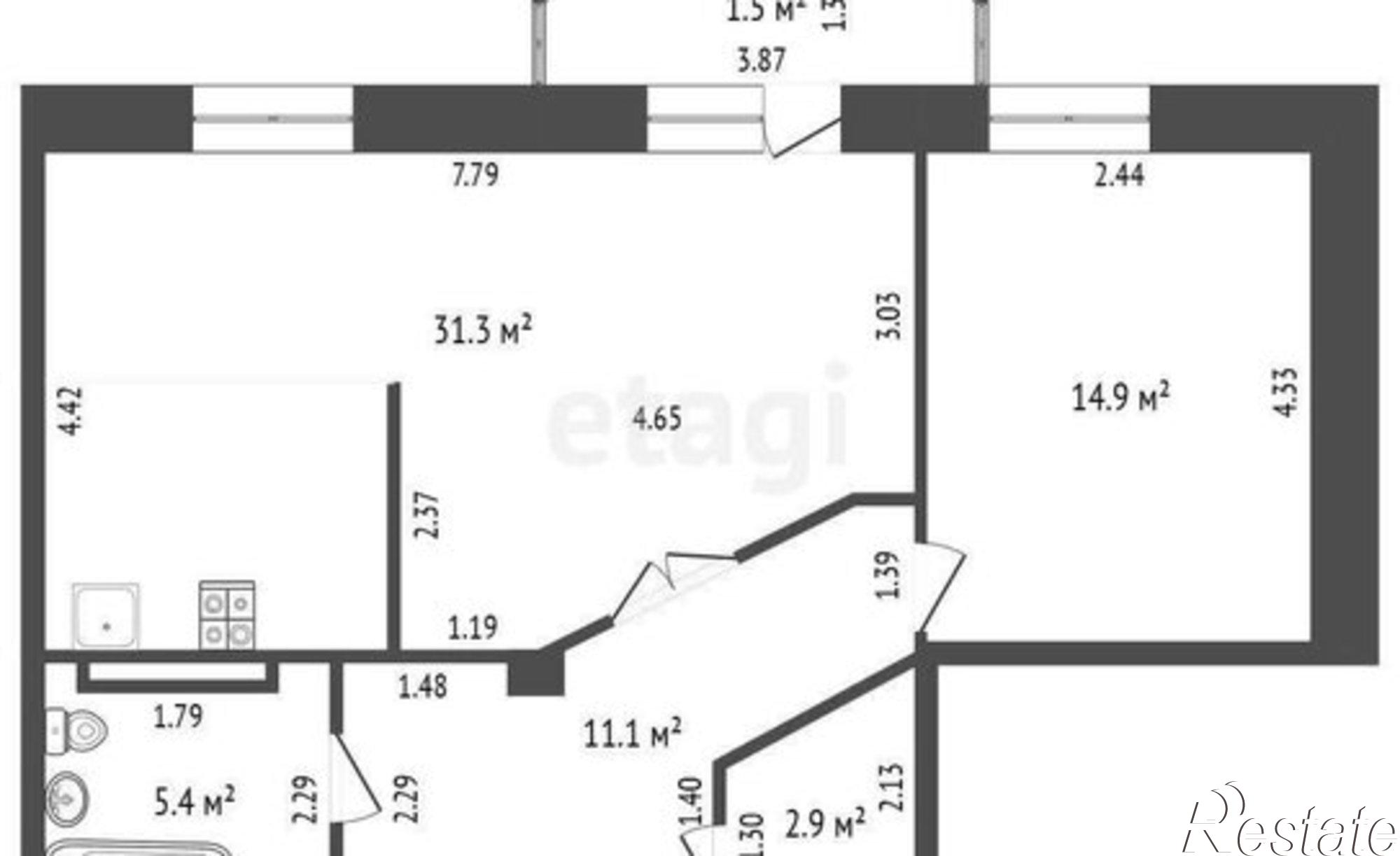 Купить квартиру за 12 500 000 рублей на ул Шилова, 43