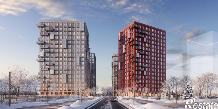 2-комн квартира в новом доме Чита, Железобетонная улица, 1/4