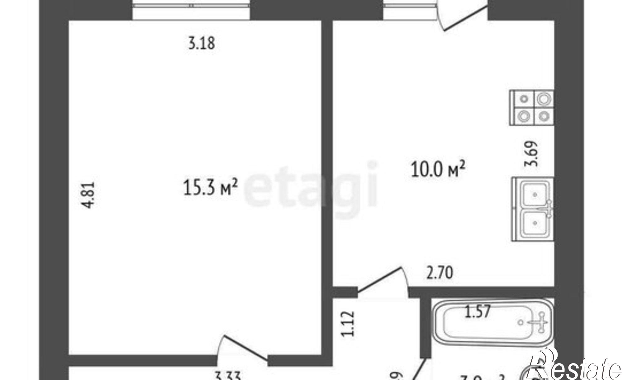 Купить квартиру за 6 000 000 рублей на Чита, посёлок Текстильщиков, 3-й микрорайон, 11