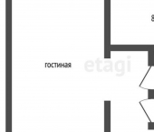 1-комн, 33кв м, этаж 4/5 ул Чкалова, 6